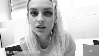 new girl Kristy Waterfall goes first time anal, anal creampie