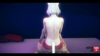 Hentai Kitty Girl Sex in the Swimming Pool - Asian Japanese Manga Anime Porn