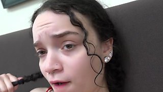 Tight and teeny nurse working all over his boner in POV