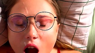 Hot Brunette Girlfriend POV Blowjob