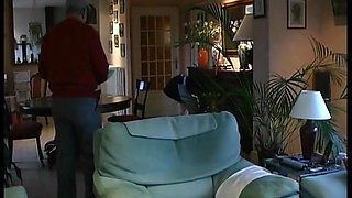 Papy Voyeur Doing a Young Redhead Maid in Stockings with a Friend