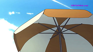 Beauty Tifa's Vacation at the Beach ends with Lots of Cum - Exclusive Cartoon Sex
