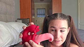 BBW unboxes  plays with JodiVibe Medusa Dual-Tongue clit and g-spot vibrator