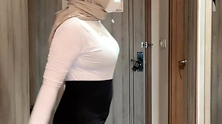 My lover warming up before jogging looks mentul breasts