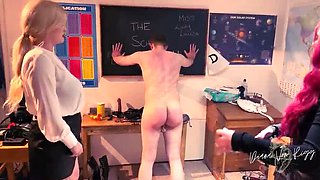 Strict Teacher Diana Von Rigg Punishes Naughty Student in School - Hard Caning & Whipping