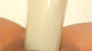 I fuck my wet milf pussy with a sex machine