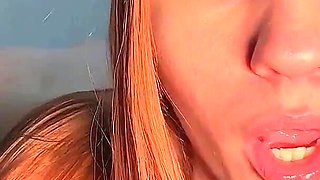 Teenager in Swimsuit After Beach Jerking off Tits and Fucking Young Pussy