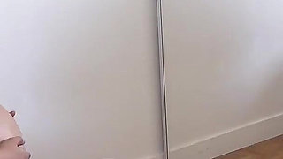 Preggo MILF Leila Oils Up Her Big Belly And Squeezes Her Nipples While Teasing On The Bed