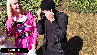 Massive Ass Sorority Sluts Lady Gang & Vera Jarw & Monster Cock Jock Haze Their Teacher in Wild Threesome