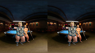 Emma Frost Fucking in the Pool Hall