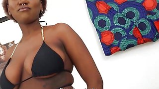 Busty Kenyan Teen Turns The Heat Up At Modeling Casting & Gets The Gig!