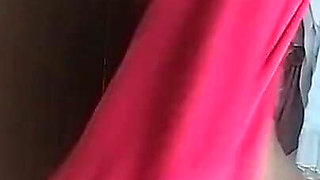 Sexy Latina Having Fun Trying on Clothes and Cutting Them