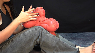 Two demons face to face.. I ate the cum coming out of her doll's mouth. XattlaLust.