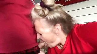 Hot Mature MILF Sucks Her Best Friend's Big Cock!