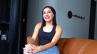 Hot 18yo Colombian Slut Sucks Big Cock