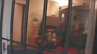 This Ebony Gets Fucked by Two White Loaded Cocks