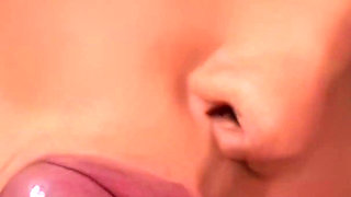 Skinny Brunette Alexa Sucks and Gets Fucked and Then Gets Showered with Cum