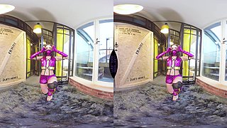 Mileena's Warm-Up - Solo Masturbation Cosplay - Sexlikereal