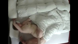 Son and mother fucking in bed