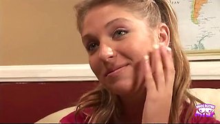 The Naughty Blonde Teen Wants to Bang Her Teacher and Ended with a Trashed Pussy