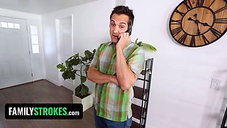 Familystrokes - 2 hot stepsisters Mina Luxx and Aria Lee seduce and nail their perv wealthy stepuncle