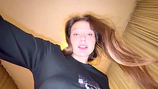 POV Step Sister Alexa Poshspicy Watches Me Jerk Off and Wants Anal Fuck in HD