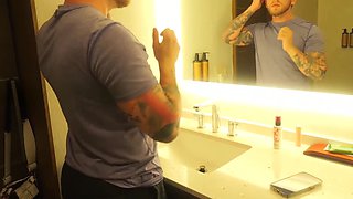 Dazzling teen whores share lucky dude's big tasty cock in wild threesome