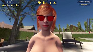 3D animated young desi in intense blowbang action