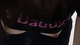 Big Tits Spill Out of Too Short T-shirt Thong Panties Wedgie in Camel Toe and Japanese Girl Cleaning Her Room in Girls Apartment