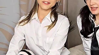 Chloe and Faye College Girl Tease JOI