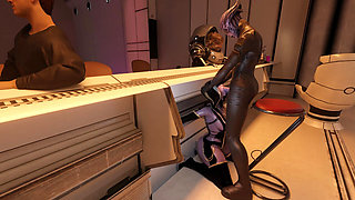 sexy draenei fucks girl in mouth in hotel 3D