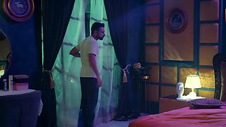 Tiny Indian MILF Naomi Shah swallows a stiff cock