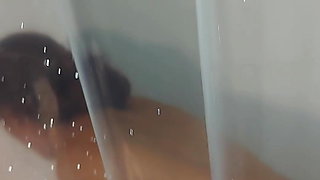 Caught with a dildo in the shower