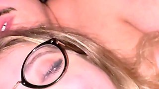 I Love Seeing How Crazy Dom Goes When I Give Him a Sloppy Blowjob with Glasses on