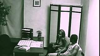 Black Couple Fucking in office