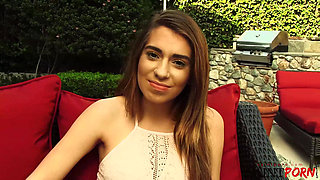 Joseline Spreads Her Shaved Pussy for Stepdad