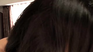 Amateur asian toys ass with dildo