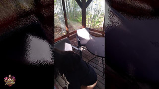 Great Fun POV Forest Fuck and Cum Swallow - Candi Annie