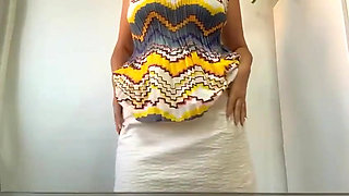 MILF with Big Tits and Big Ass Almost Gets Caught Masturbating at the Office