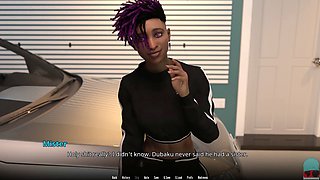 Busty babe plays PC game with plenty of ass action