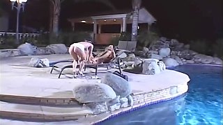 Ariana Jollee In 80s Retro Fuck At The Pool Michael Myers Stands Behind The Bush And Watches