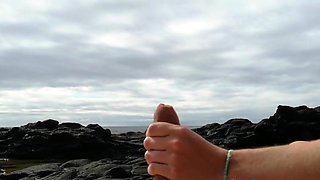 Fucking a Perfect Ass on the Beach - Amateur POV Handjob