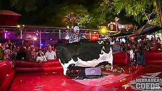 Fantasy Fest 2018 Topless Bull Riding And Girls Flashing Pussy And Tits On The Streets - NebraskaCoeds