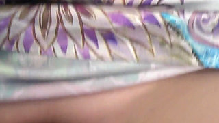 Stepmom is stuck under the ottoman