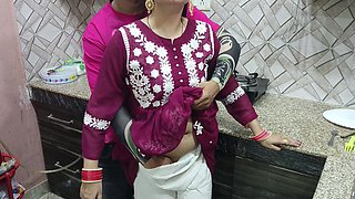 Indian Desi Bhabhi Fucked Hard by Her Devar in Kitchen Hindi