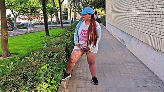 My Stepbrother's Wife Asks Me to Help Her Enjoy Her Fantasy of Masturbating in Public and Giving Me Squirts After My Visit.