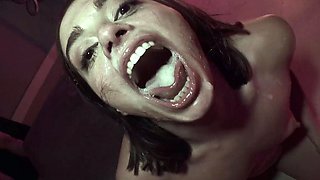 Epic fuckfest with bukkake ending for cum loving whore