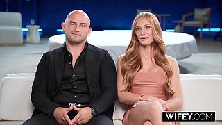 Cheating redhead wifey Jessi Rae takes every inch of Jason Luv's massive black cock