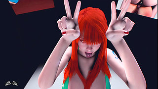 Nami Cosplayer Loves to ride yor Dick - 3D Hentai Sex Animation by VirtualHeaven