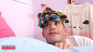 Keira Croft catches her brutha Nathan Bronson sniffing her pants